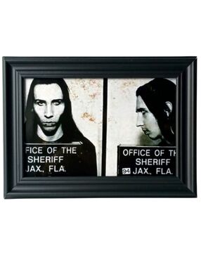 Marilyn Manson Mugshot Metal Rock Alternative Goth Icon Nostalgia Music Art Star